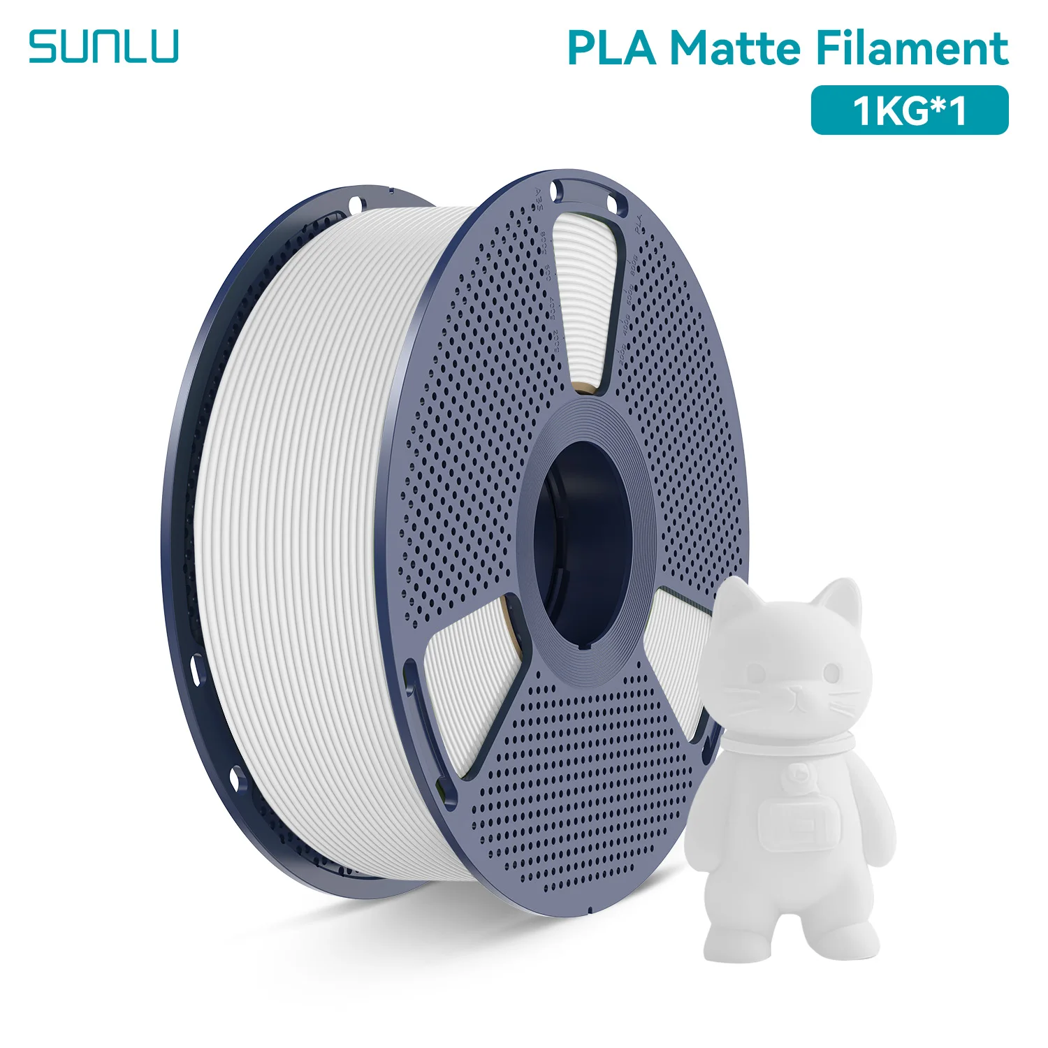 Filament SUNLU PLA Biały Matowy (WHITE MATTE)
