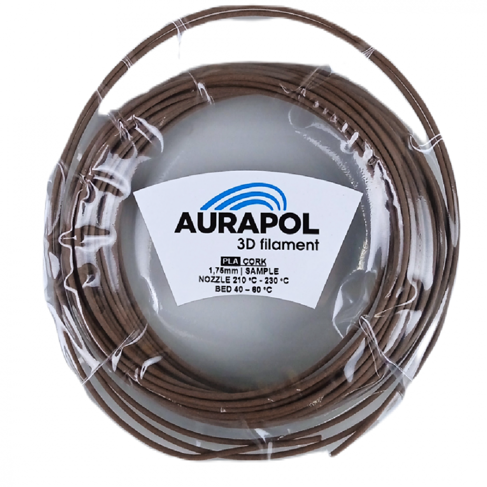 Filament Aurapol PLA Brązowy Drewniany (BROWN WOOD)