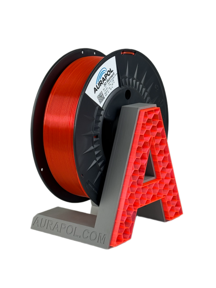 Filament Aurapol PETG Pomarańczowy Przezroczysty (ORANGE TRANSPARENT)