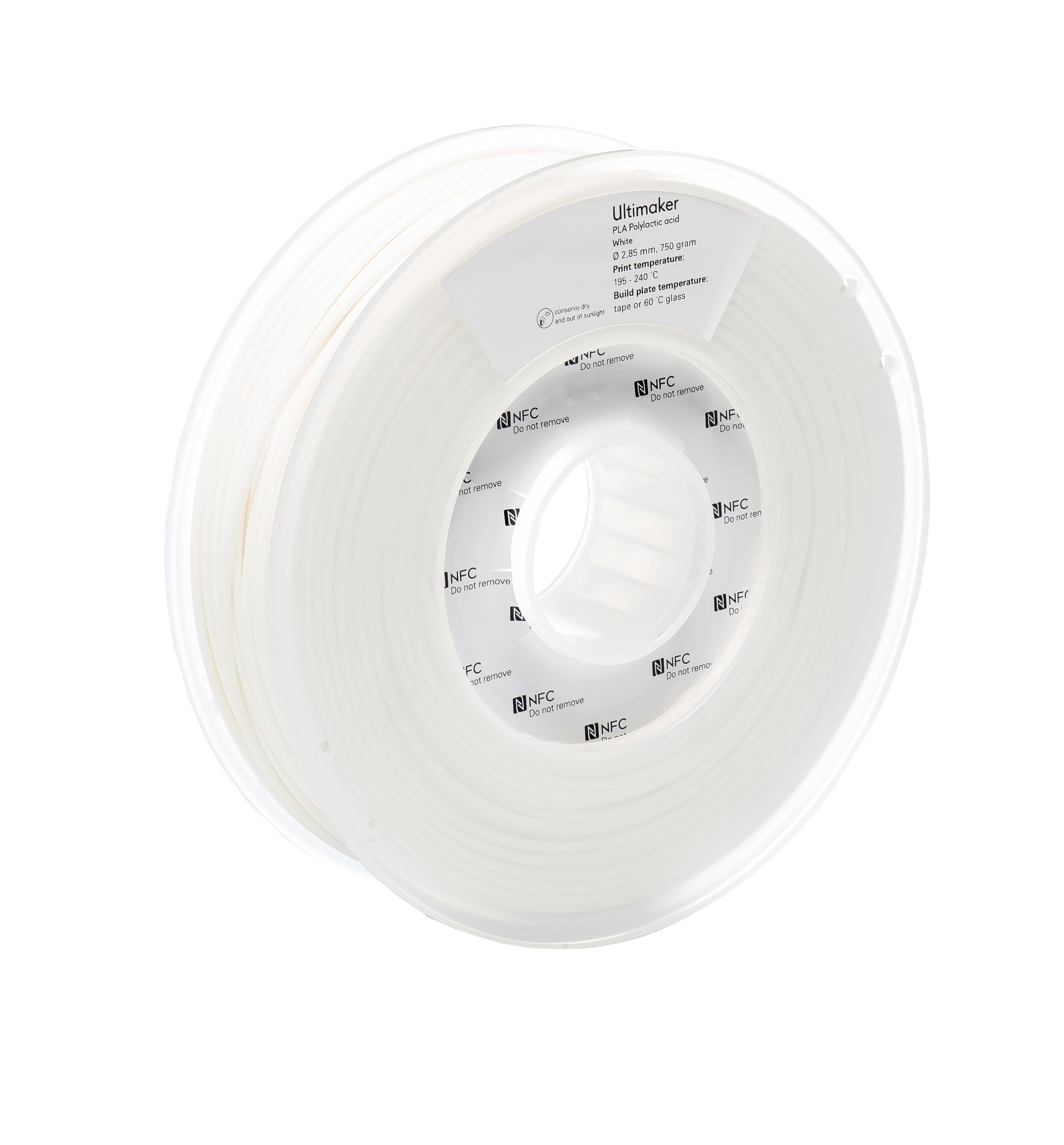 Filament UltiMaker PLA Biały (WHITE)