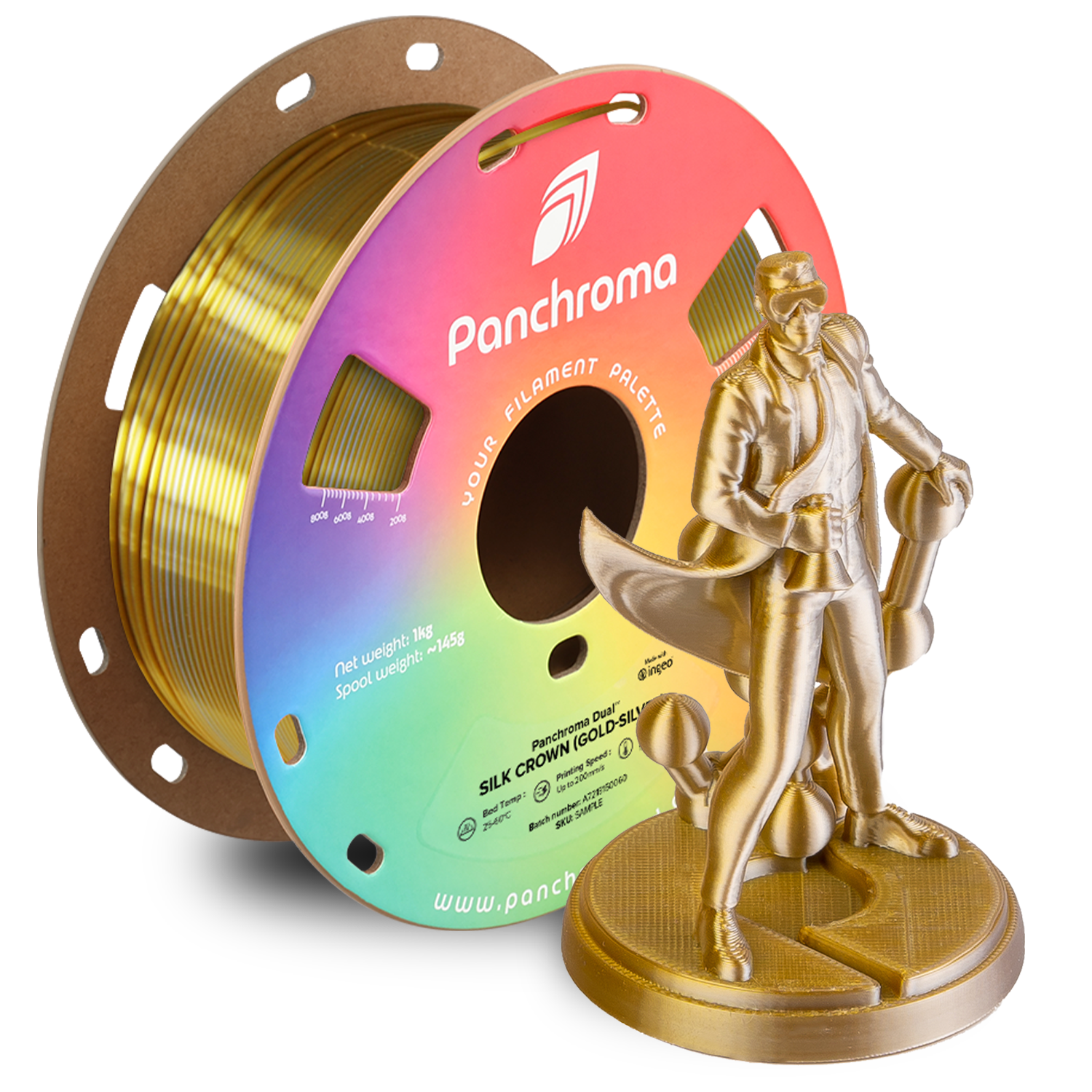 Filament Polymaker PLA High-Speed Dwukolorowy Jedwabny (DUAL SILK)