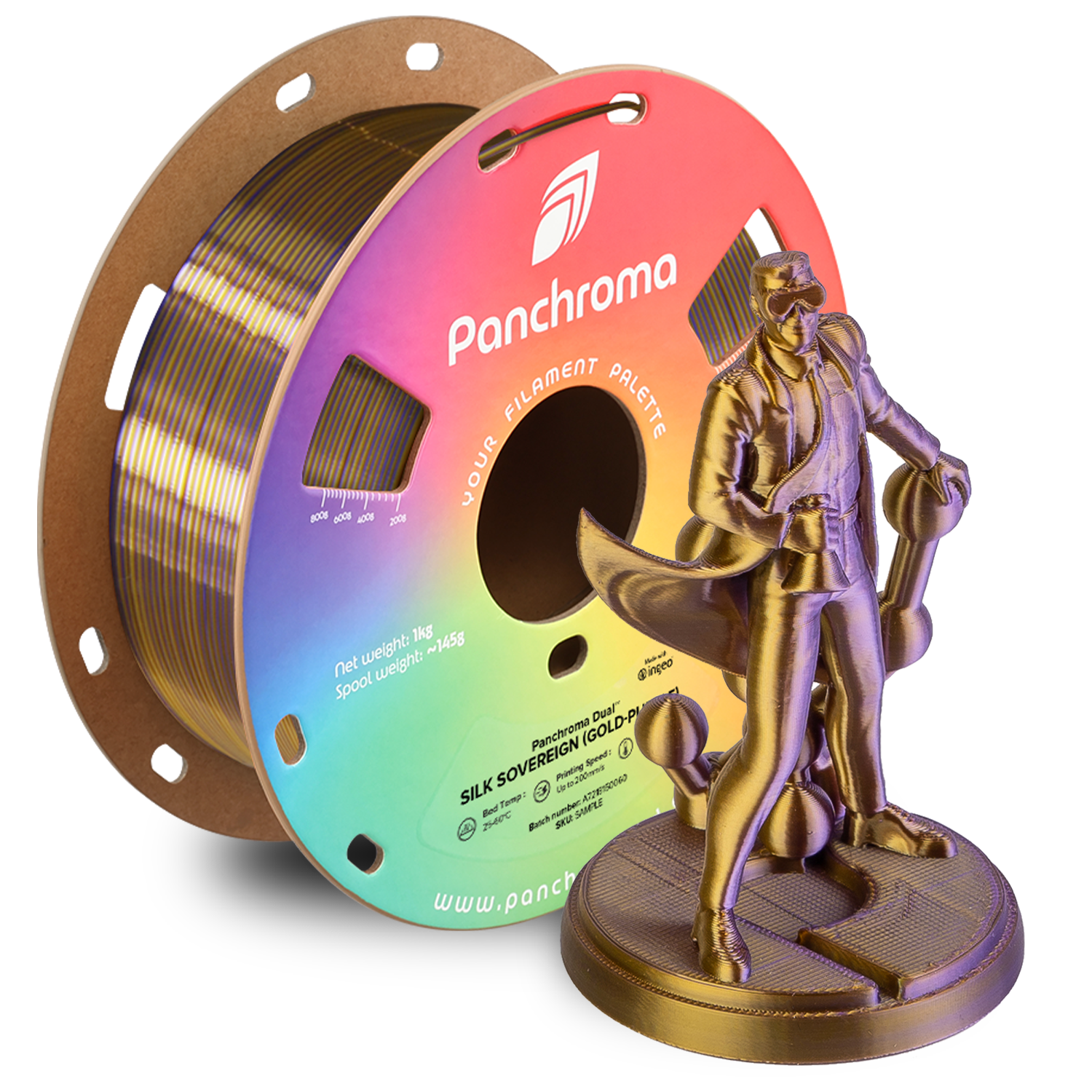Filament Polymaker PLA High-Speed Dwukolorowy Jedwabny (DUAL SILK)