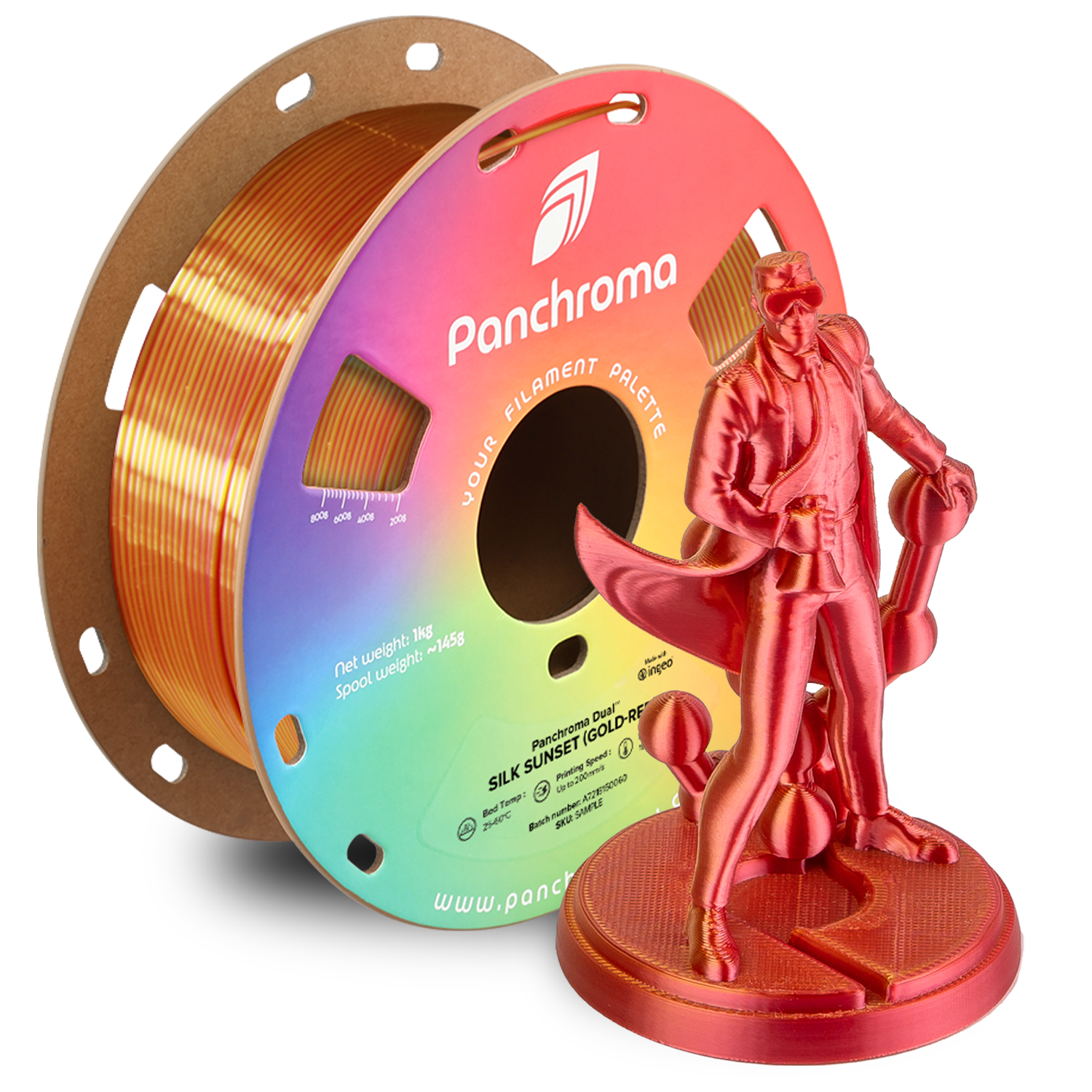 Filament Polymaker PLA High-Speed Dwukolorowy Jedwabny (DUAL SILK)