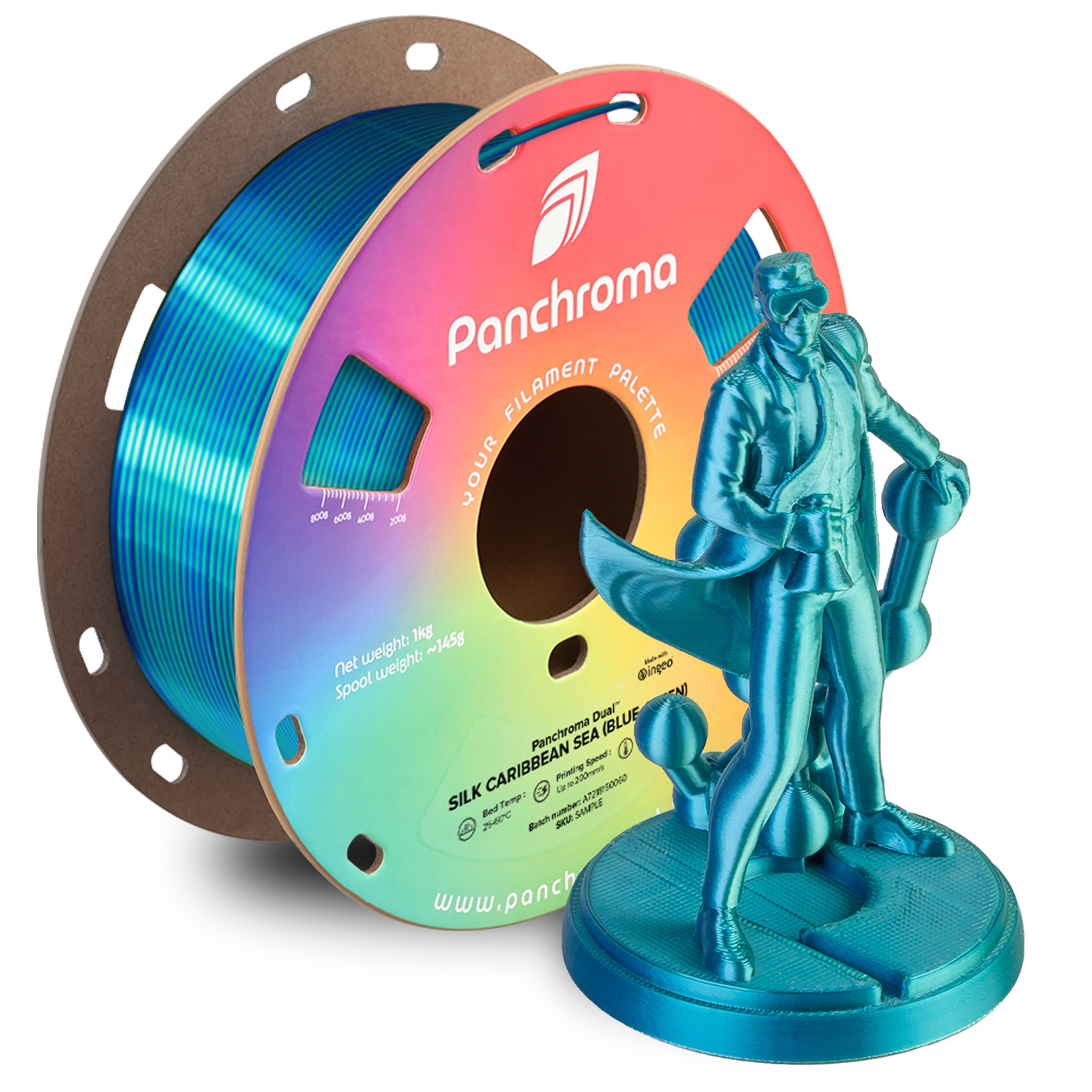 Filament Polymaker PLA High-Speed Dwukolorowy Jedwabny (DUAL SILK)