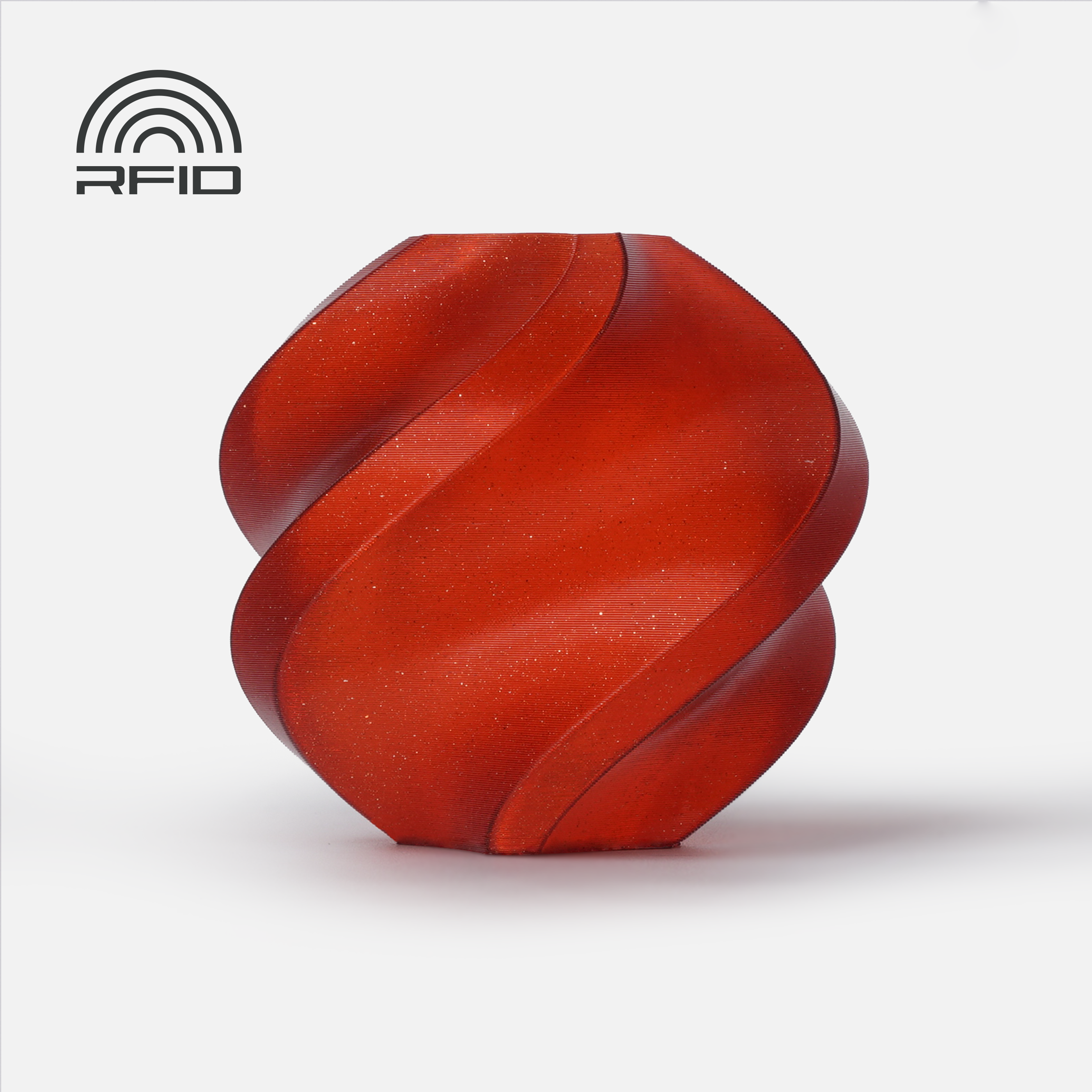 Filament Bambu Lab PLA Czerwony Brokatowy/Mieniący (RED GLITTER)