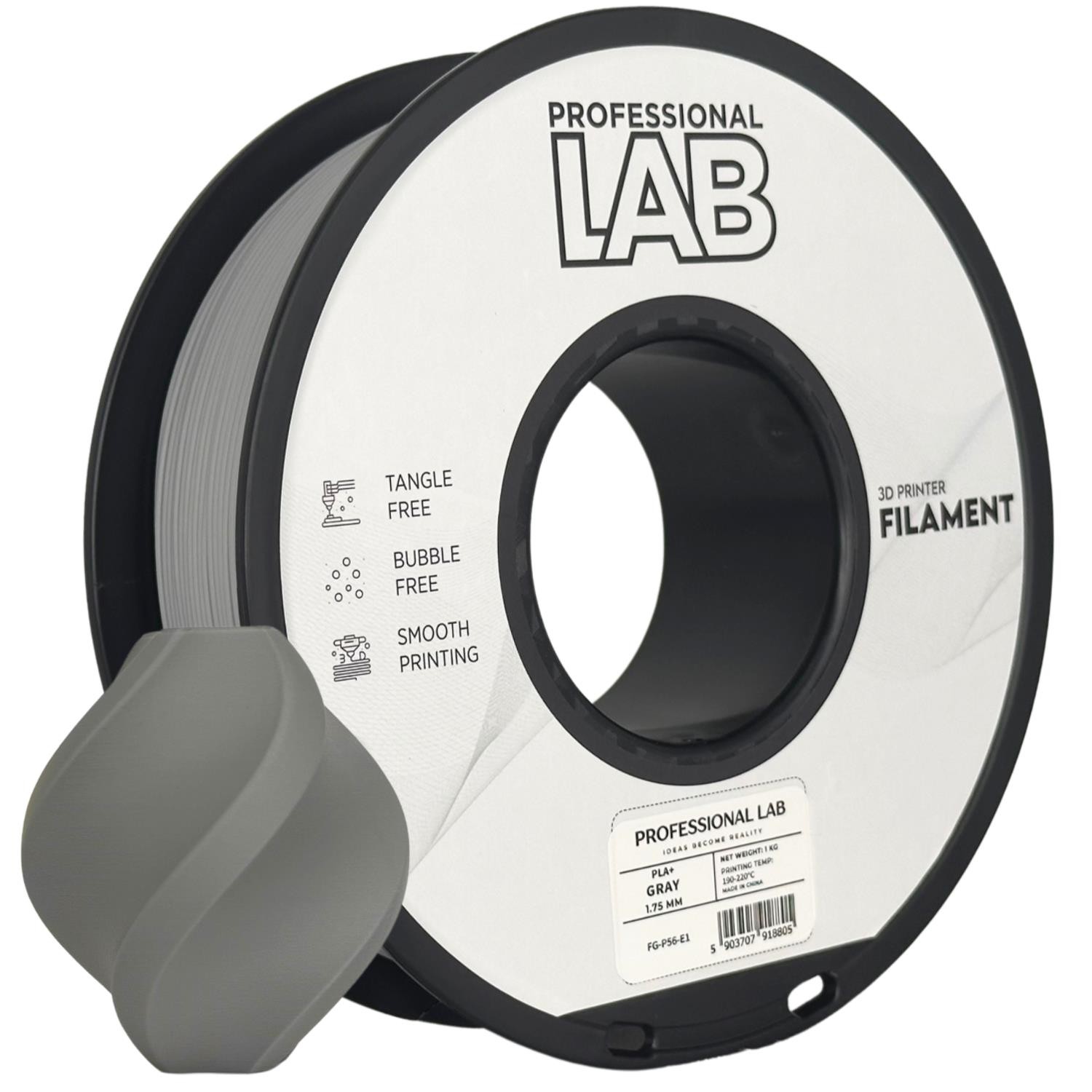 Filament Professional Lab PLA Plus Szary (GRAY)