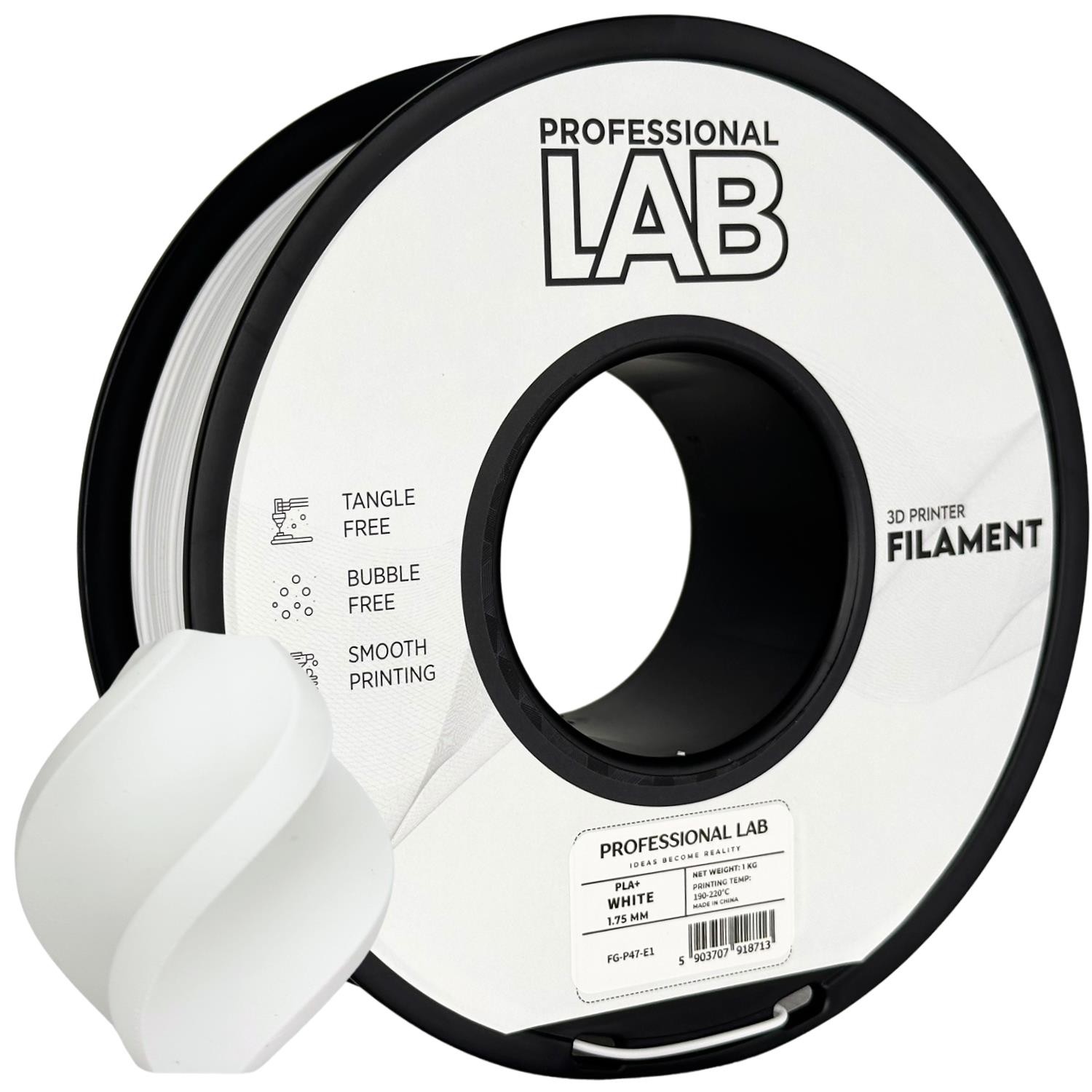 Filament Professional Lab PLA Plus Biały (WHITE)