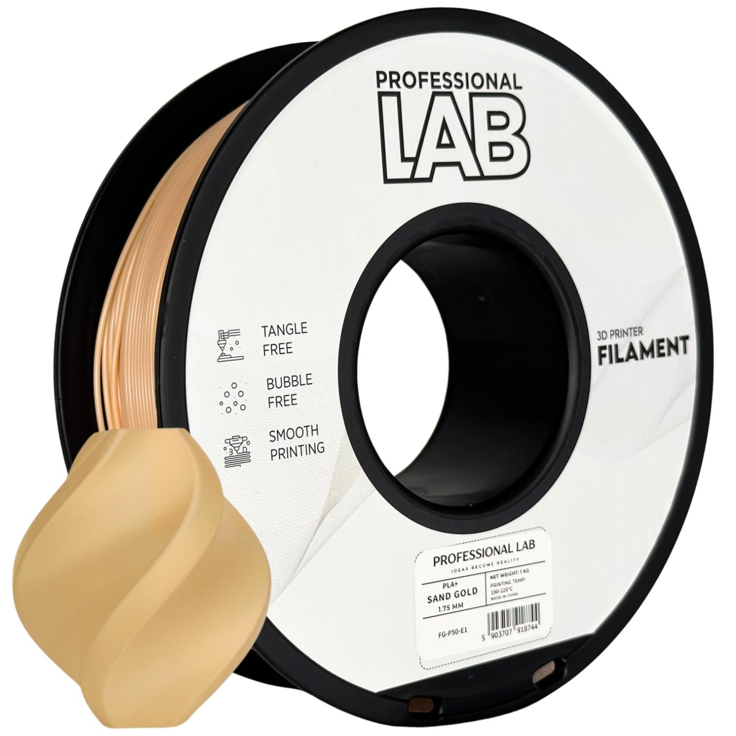 Filament Professional Lab PLA Plus Złoty (GOLD)