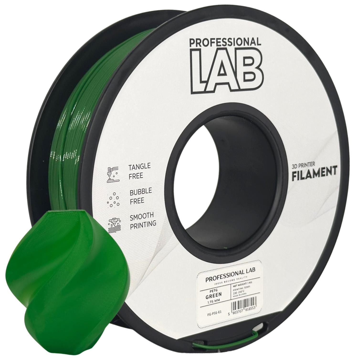 Filament Professional Lab PETG Zielony (GREEN)