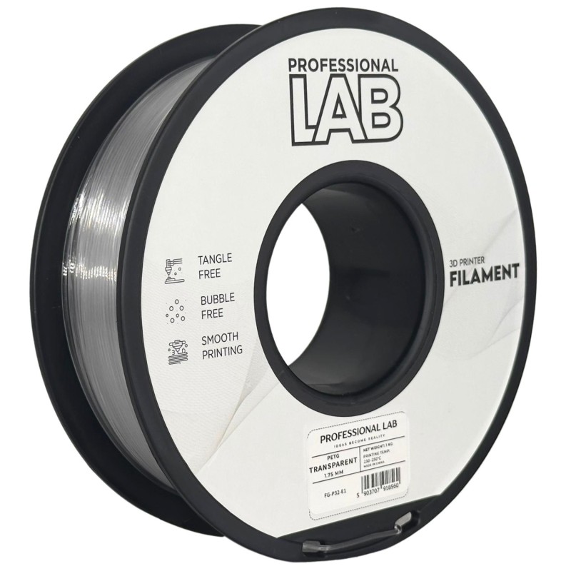 Filament Professional Lab PETG Naturalny Przezroczysty (NATURAL TRANSPARENT)