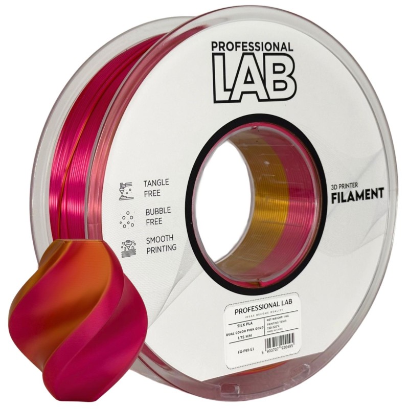 Filament Professional Lab PLA Różowy Dwukolorowy Jedwabny (PINK DUAL SILK)