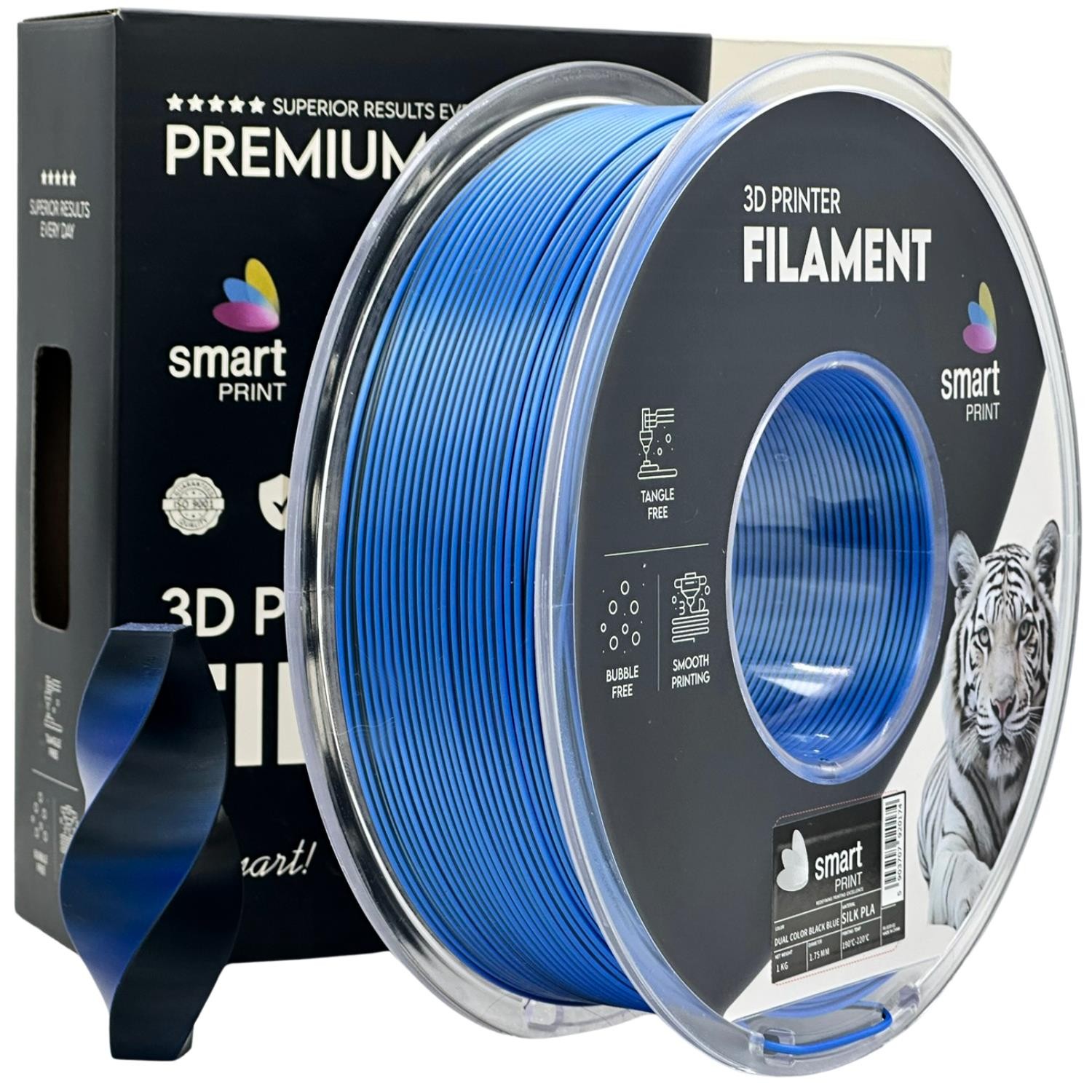 Filament Smart Print PLA Niebieski Dwukolorowy Jedwabny (BLUE DUAL SILK)