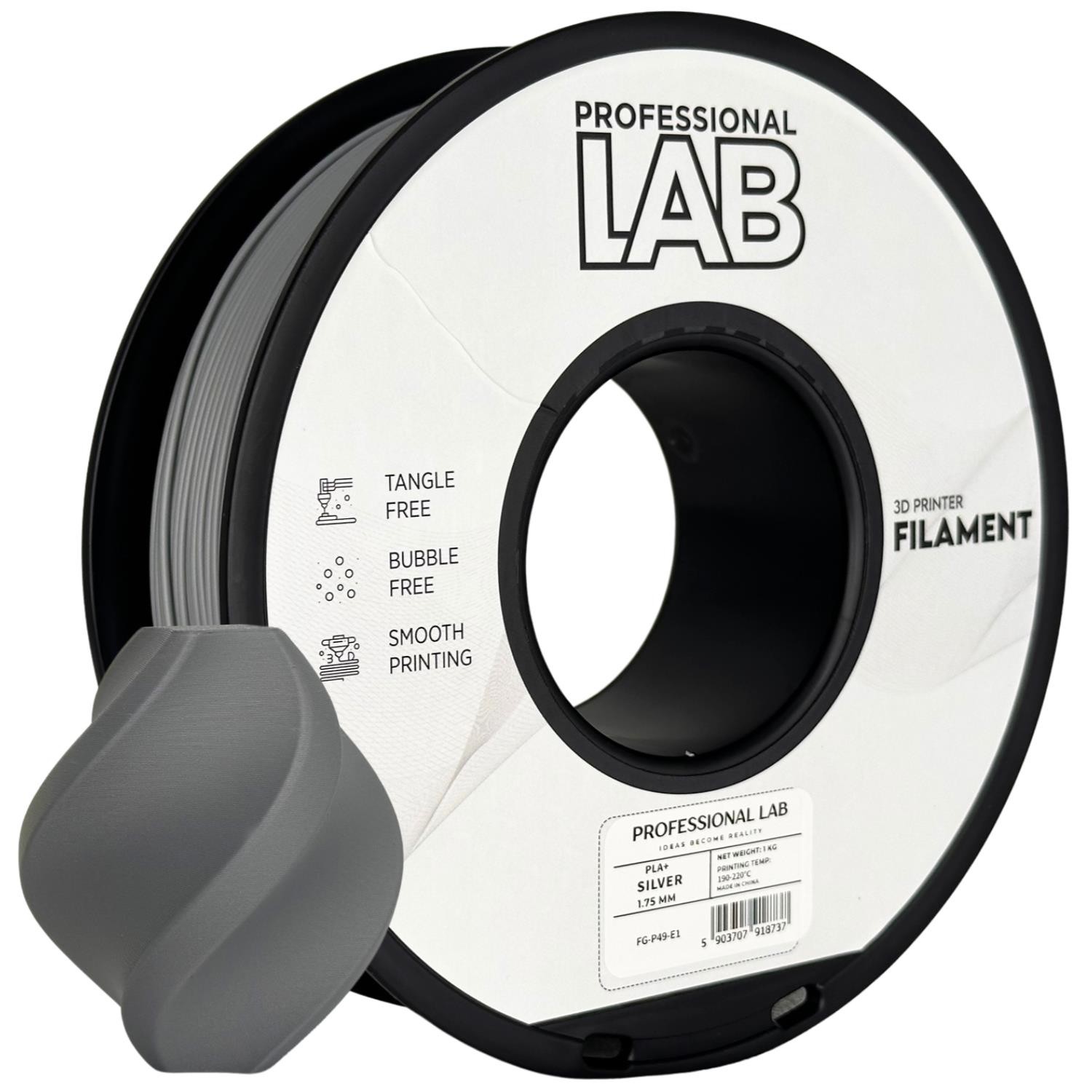Filament Professional Lab PLA Plus Srebrny (SILVER)