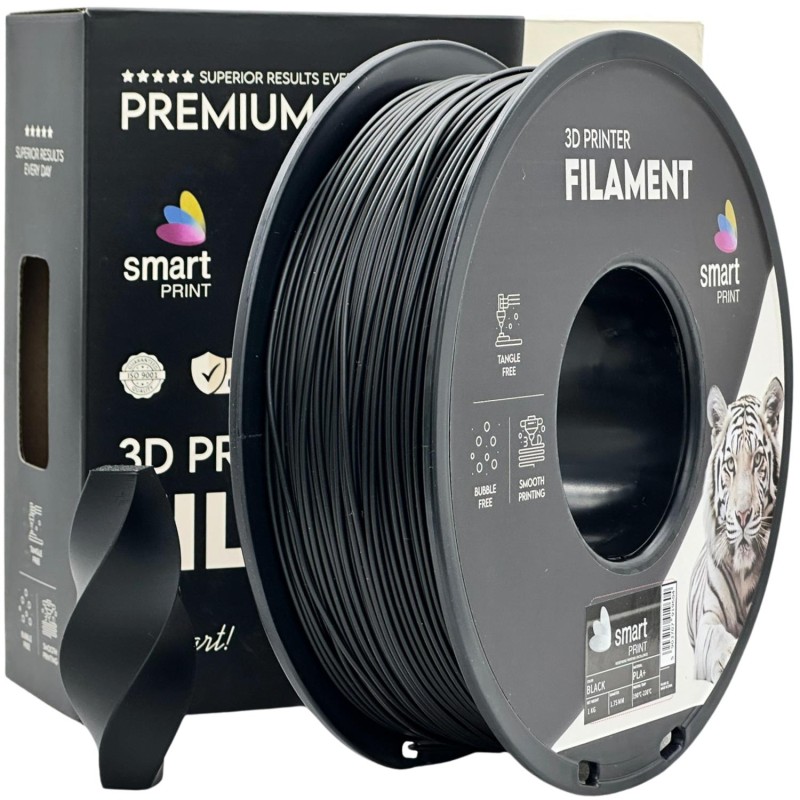 Filament Smart Print PLA Plus Czarny (BLACK)