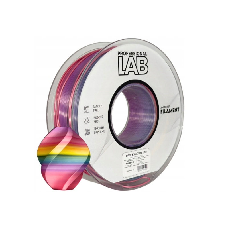 Filament Professional Lab PLA  Tęczowy Jedwabny (RAINBOW SILK)