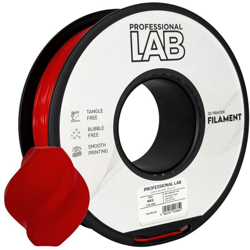 Filament Professional Lab PLA Plus Czerwony (RED)