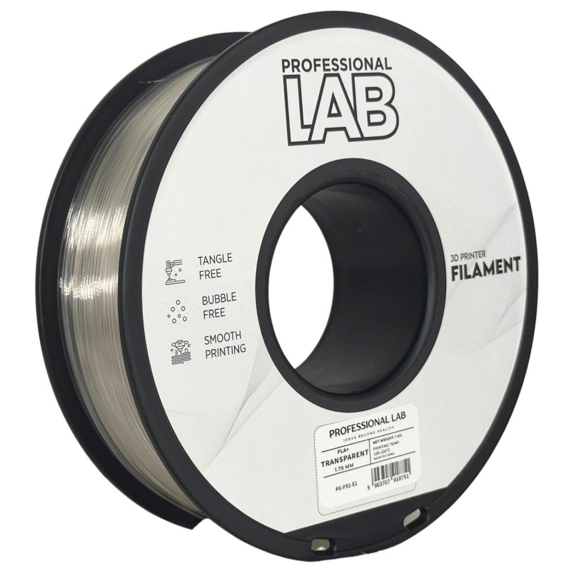 Filament Professional Lab PLA Plus Naturalny Przezroczysty (NATURAL TRANSPARENT)