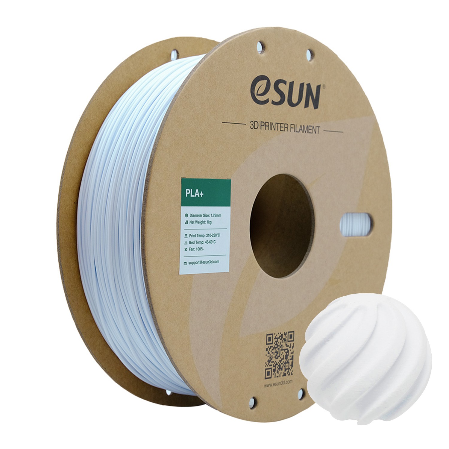 Filament eSUN PLA Plus Biały (WHITE)