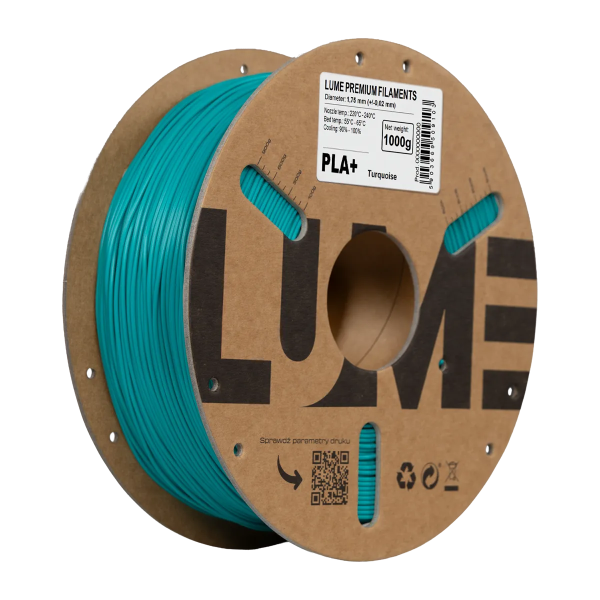 Filament LUME PLA Plus Niebieski (BLUE)